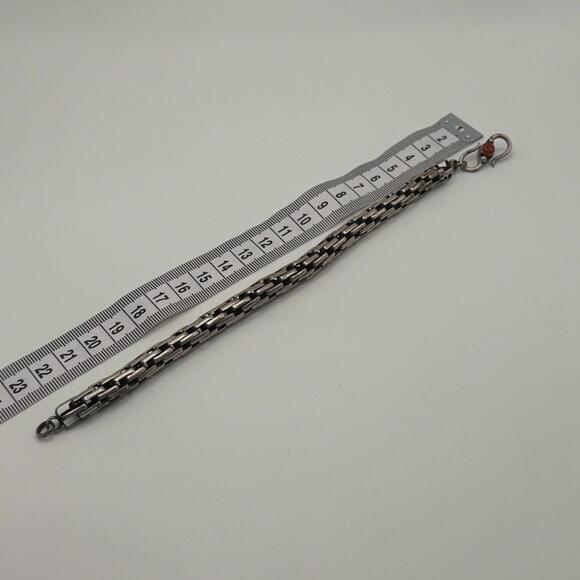 Vintage Tibetan Sterling Silver & Coral Necklace And Bracelet Set - Picture 4 of 10